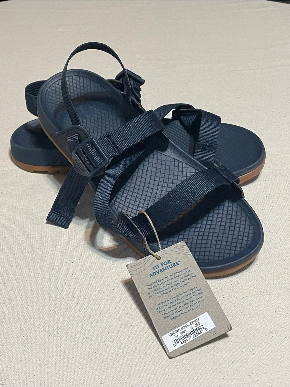 Chaco Women's Lowdown Sandals Navy Size 8 Blue Sport Strap Comfort Shoe